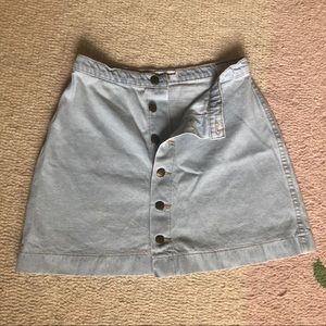 American Apparel button down skirt